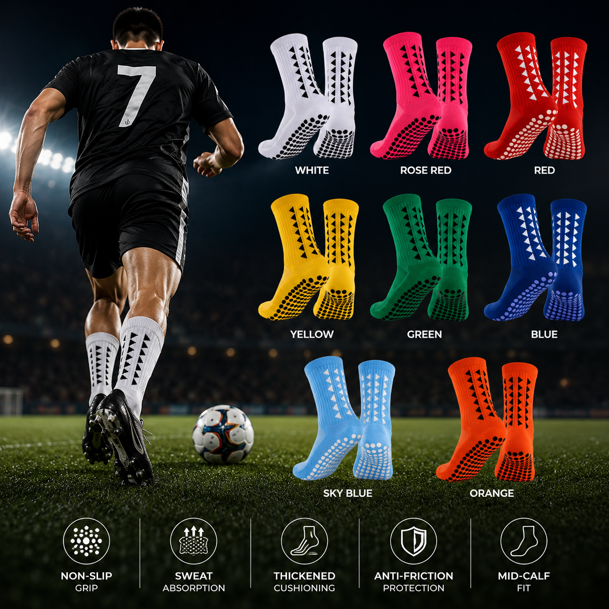 CloudGrip™ Premium Non-Slip Socks