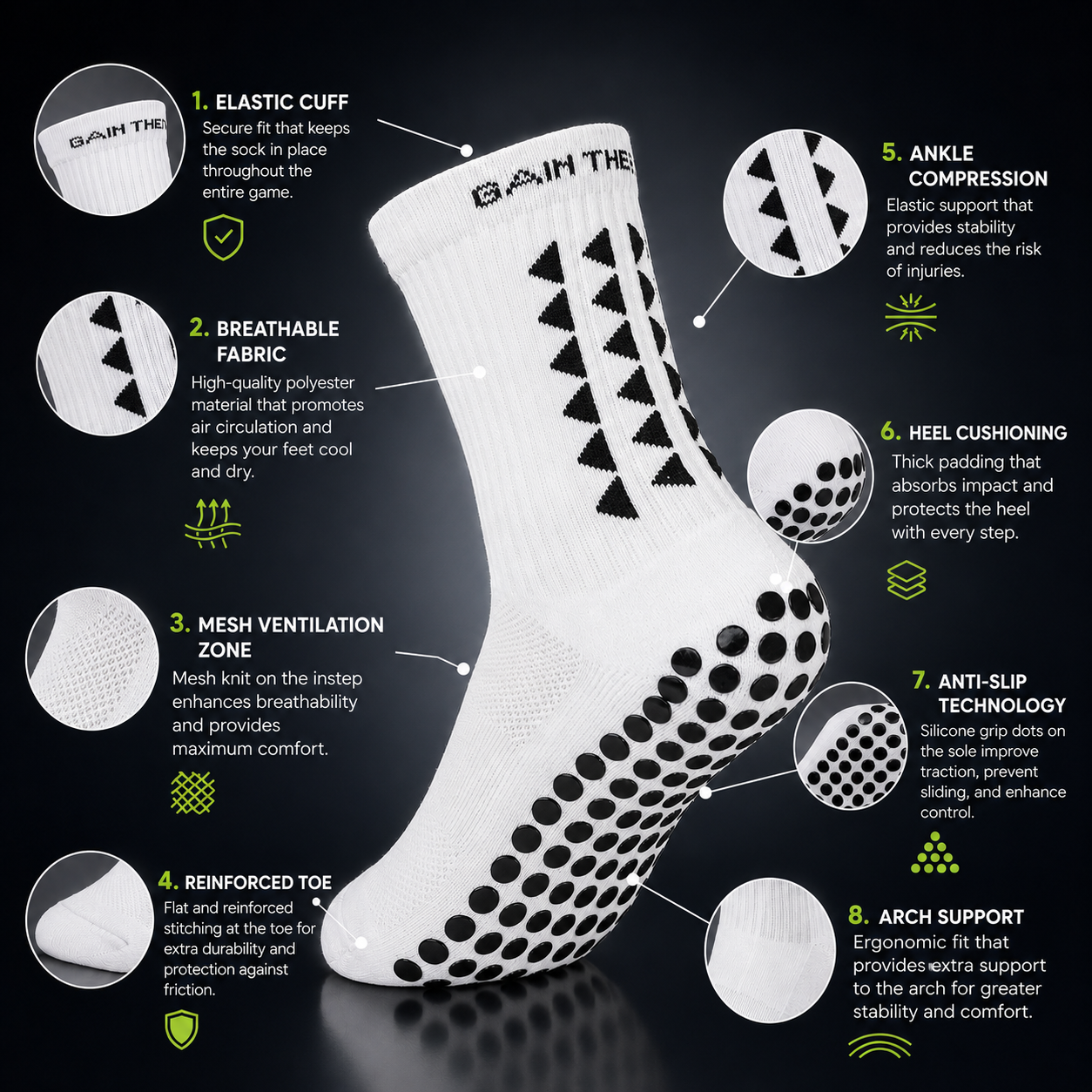 CloudGrip™ Premium Non-Slip Socks