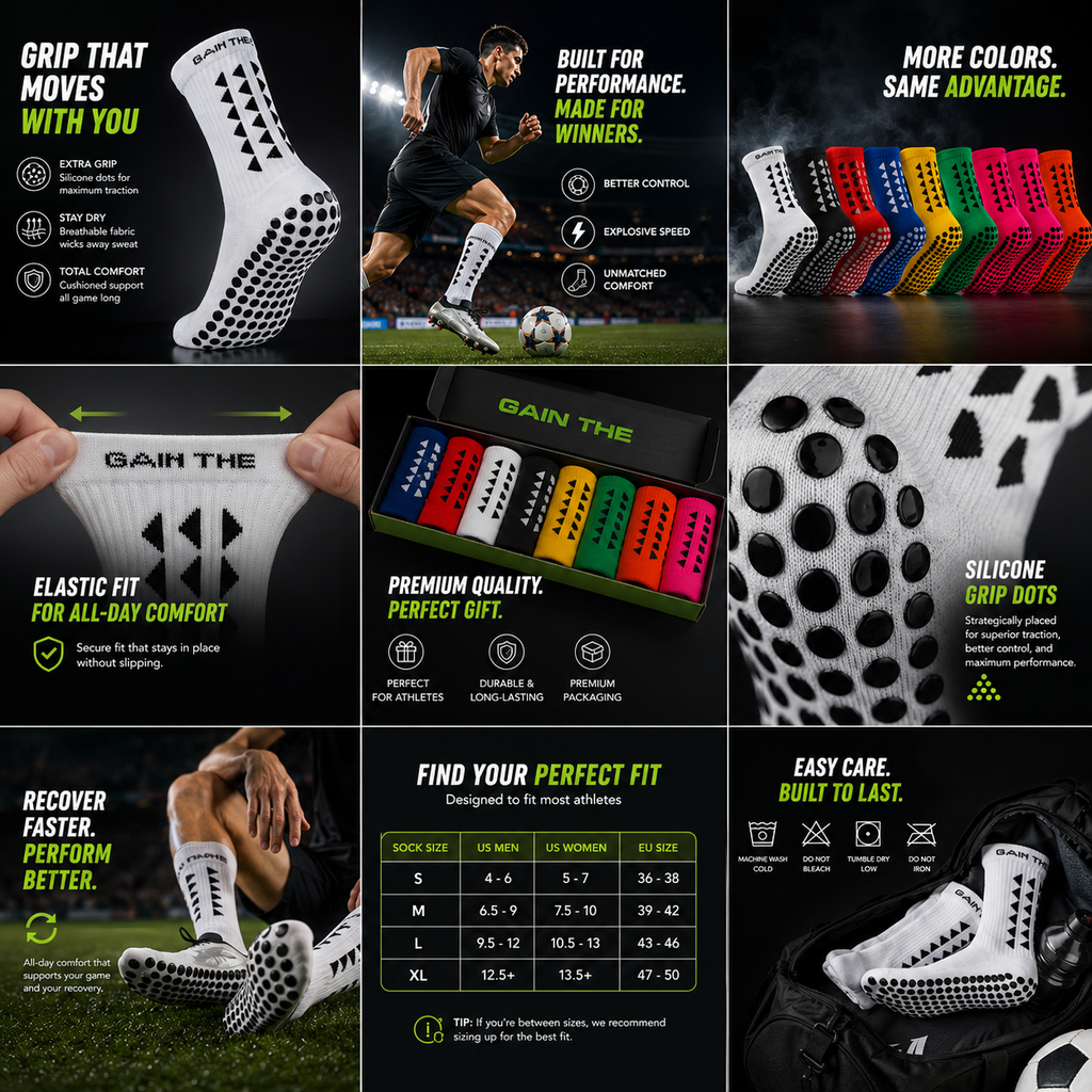 CloudGrip™ Premium Non-Slip Socks